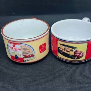 Vintage Set of Two Nabisco Soup Mugs (1970’s)